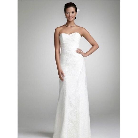 (Size 6) Davids Bridal Wedding Dress New with tag - Picture 1 of 10